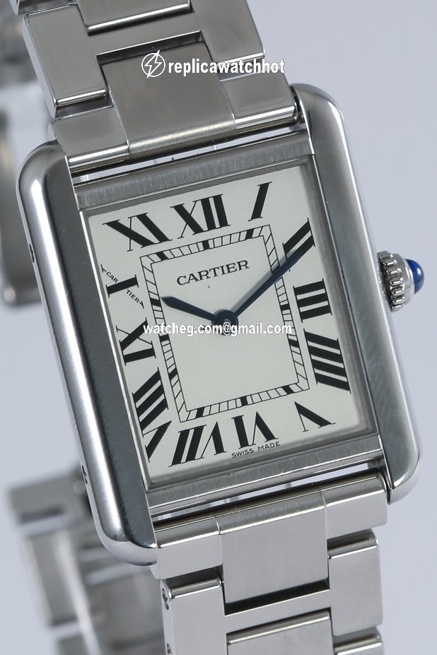 Cartier Tank Womens watch Quartz Steel WSTA0051 4