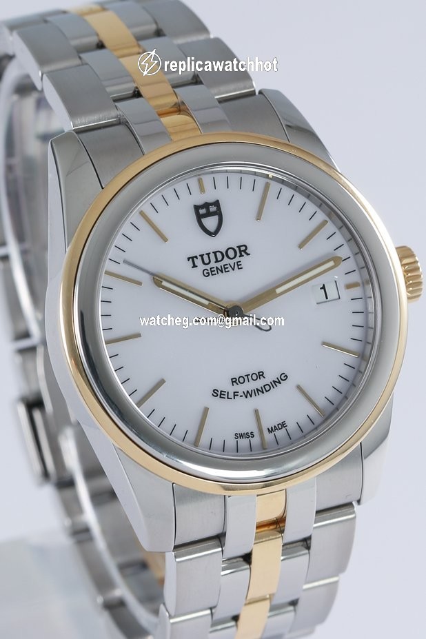 Tudor Glamour Date Mens watch Unisex Automatic Gold Steel 55003 4