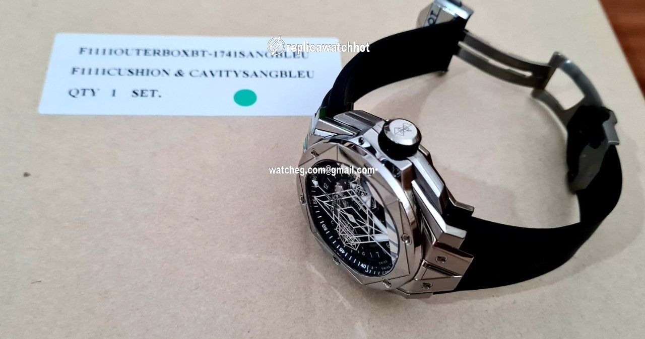 Hublot Big Bang Sang Bleu Mens watch Unisex Automatic Titanium 418.NX.1107.RX.MXM19 4