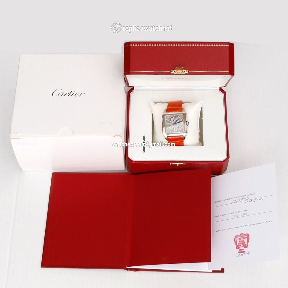 Cartier Santos Dumont Mens watch Unisex White gold W2020033 4