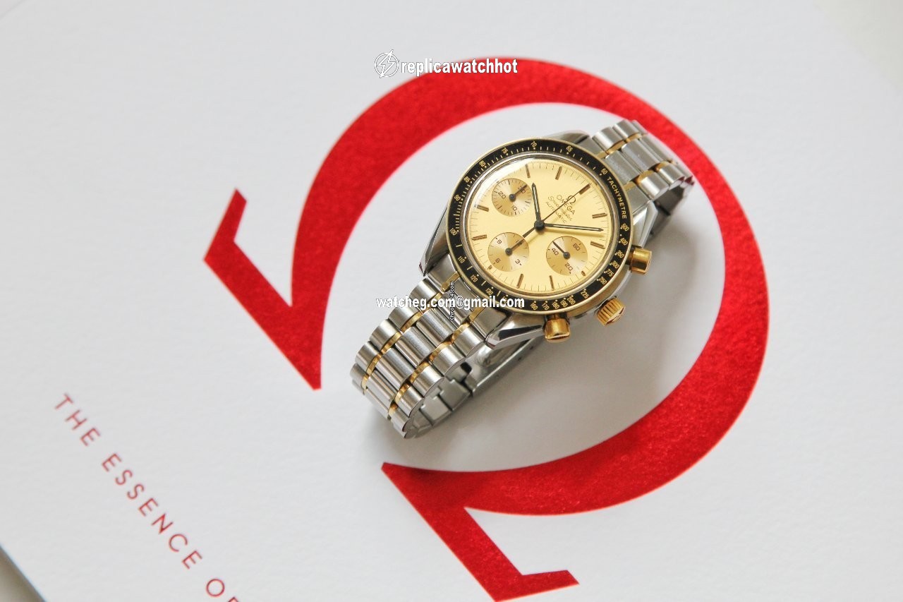 Omega Speedmaster Mens watch Unisex Automatic Gold Steel 3310.10 4