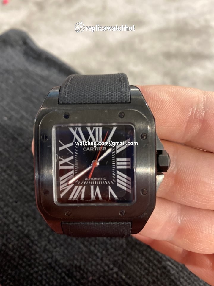 Cartier Santos 100 Mens watch Unisex Automatic Steel WSSA0006 4