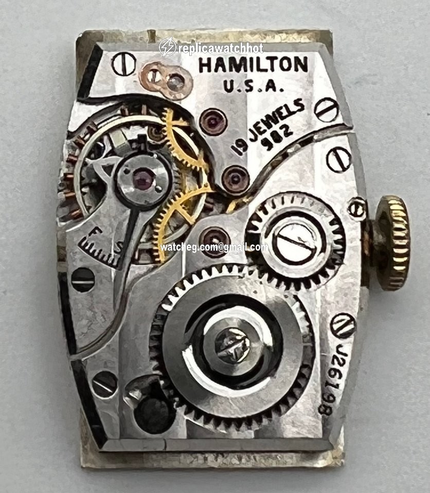 Hamilton Mens watch Unisex Manual winding Yellow gold Bentley 4