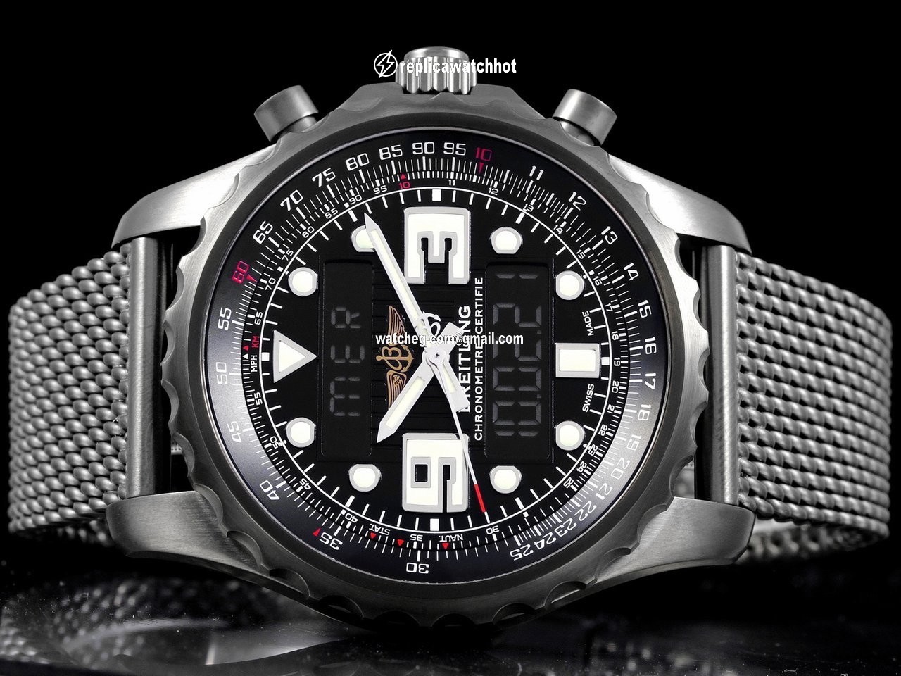 Breitling Chronospace Mens watch Unisex Quartz Steel M7836522 L521 4