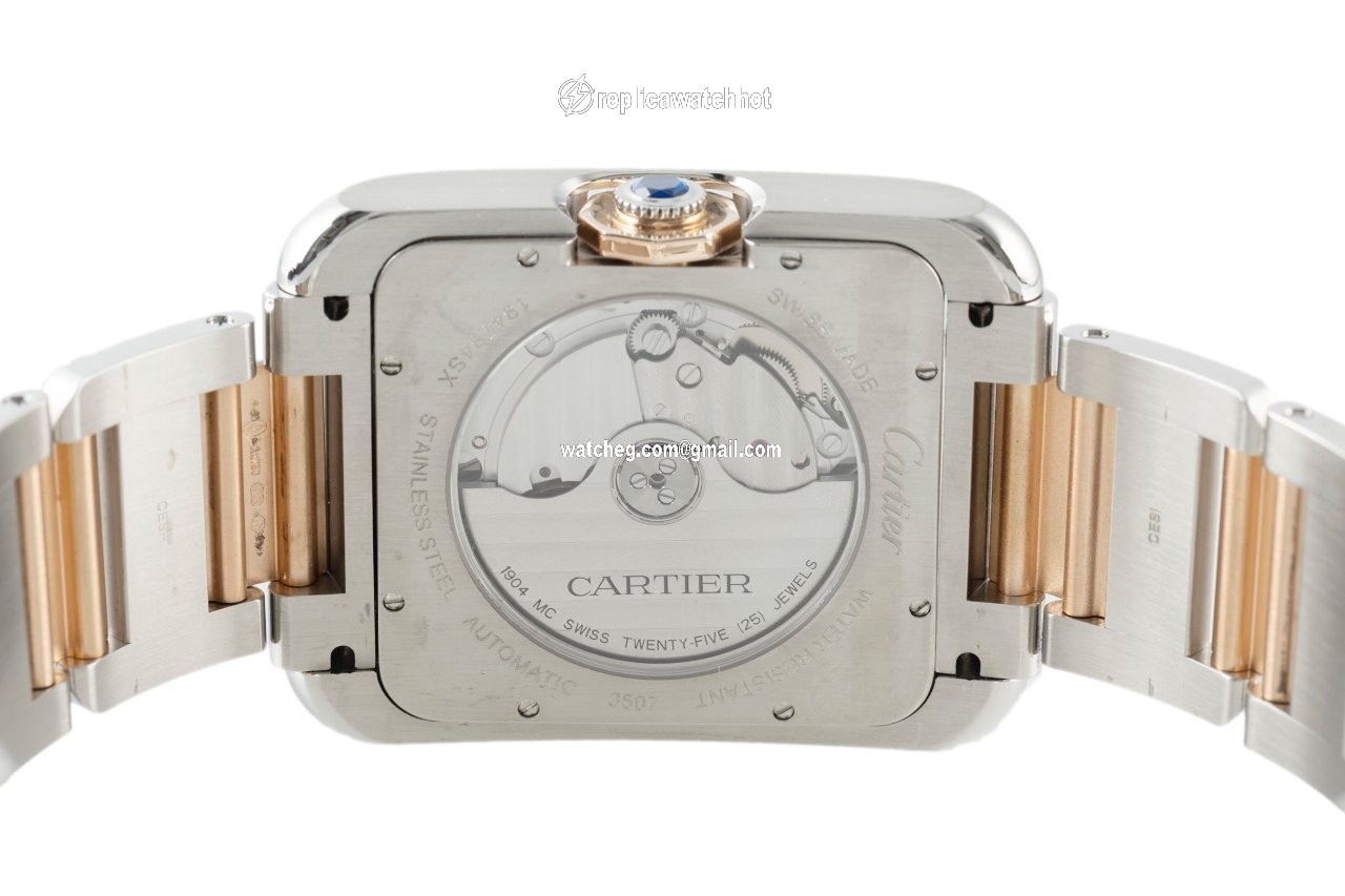 Cartier Tank Anglaise Mens watch Unisex Automatic Gold Steel 3507 4