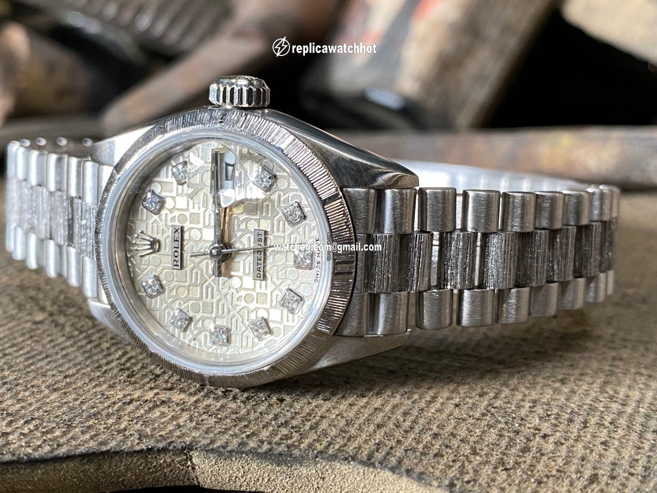 Rolex Lady-Datejust Womens watch White gold 69279 4