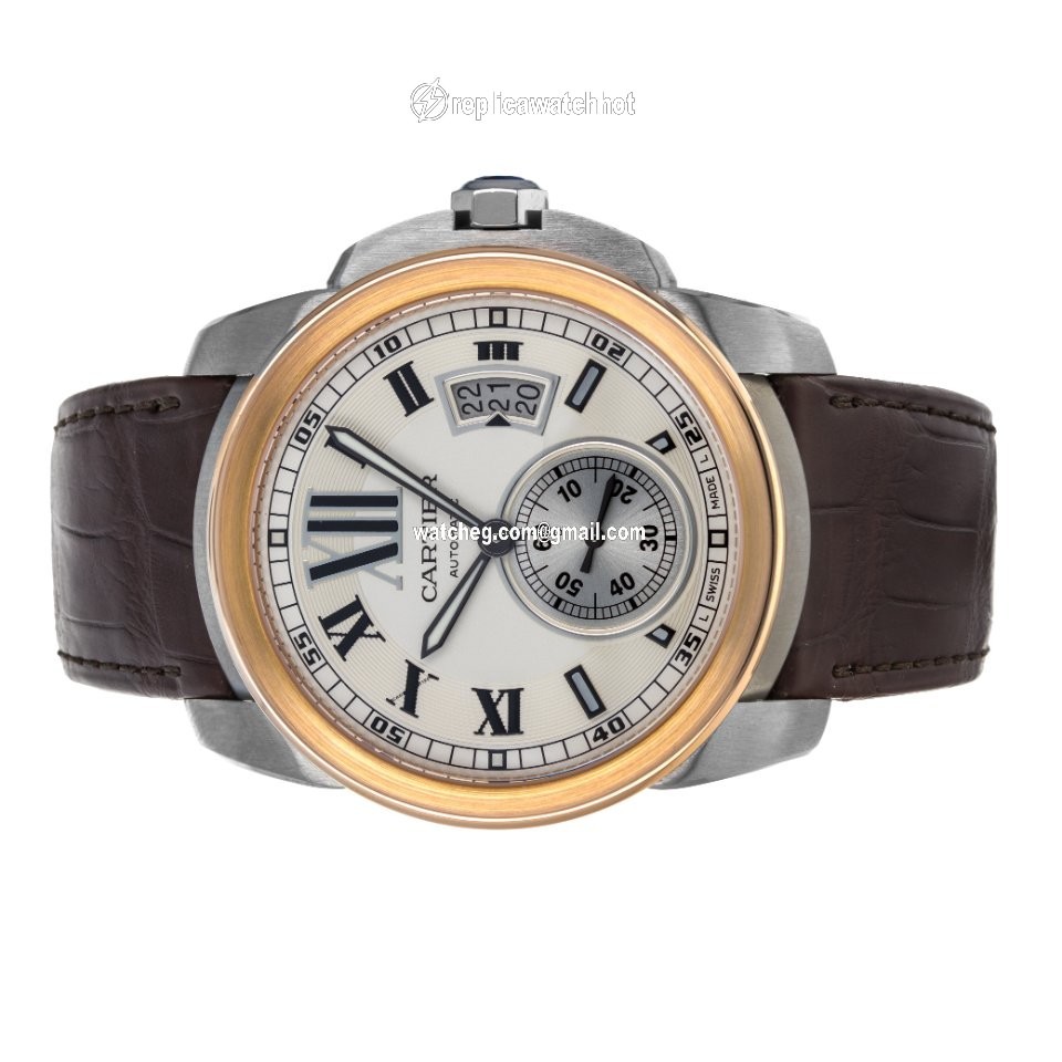 Cartier Calibre de Cartier Mens watch Unisex Automatic Gold Steel W7100039  3389 4