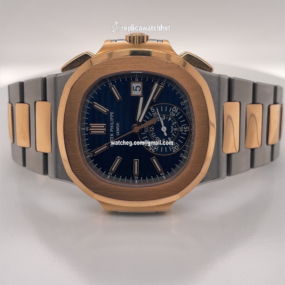 Patek Philippe Nautilus Mens watch Unisex Automatic Gold Steel 5980 1AR-001 4