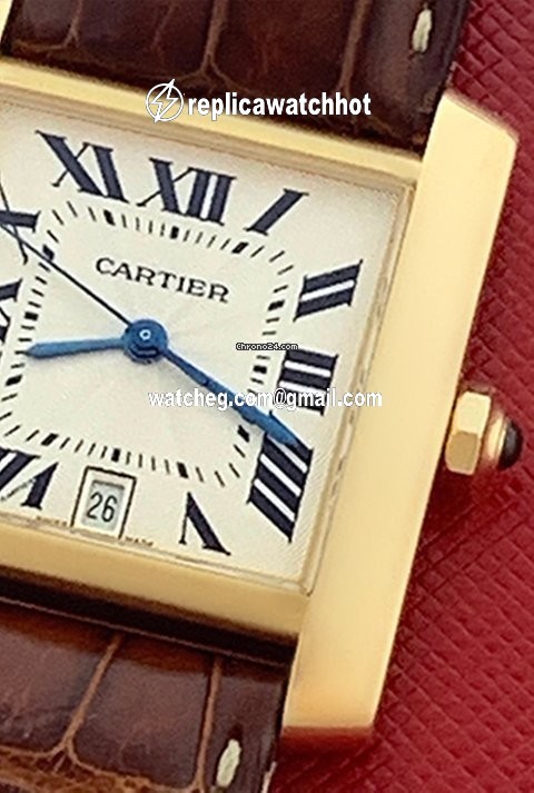 Cartier Tank Francaise Mens watch Unisex Automatic Yellow gold W5000156 4