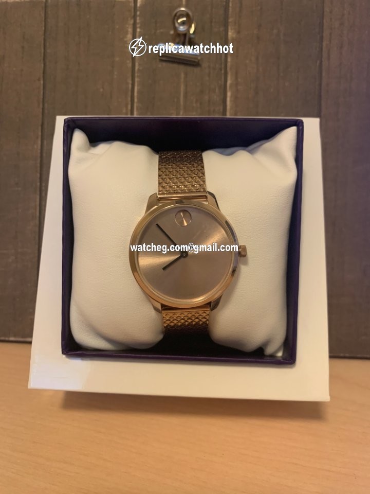 Movado Bold Mens watch Unisex Quartz Gold Steel 3600373 4