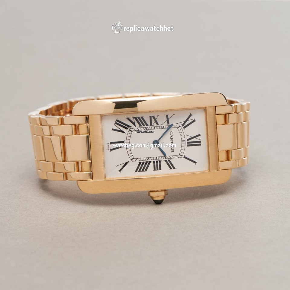 Cartier Tank Americaine Mens watch Unisex Manual winding Yellow gold 1735 4
