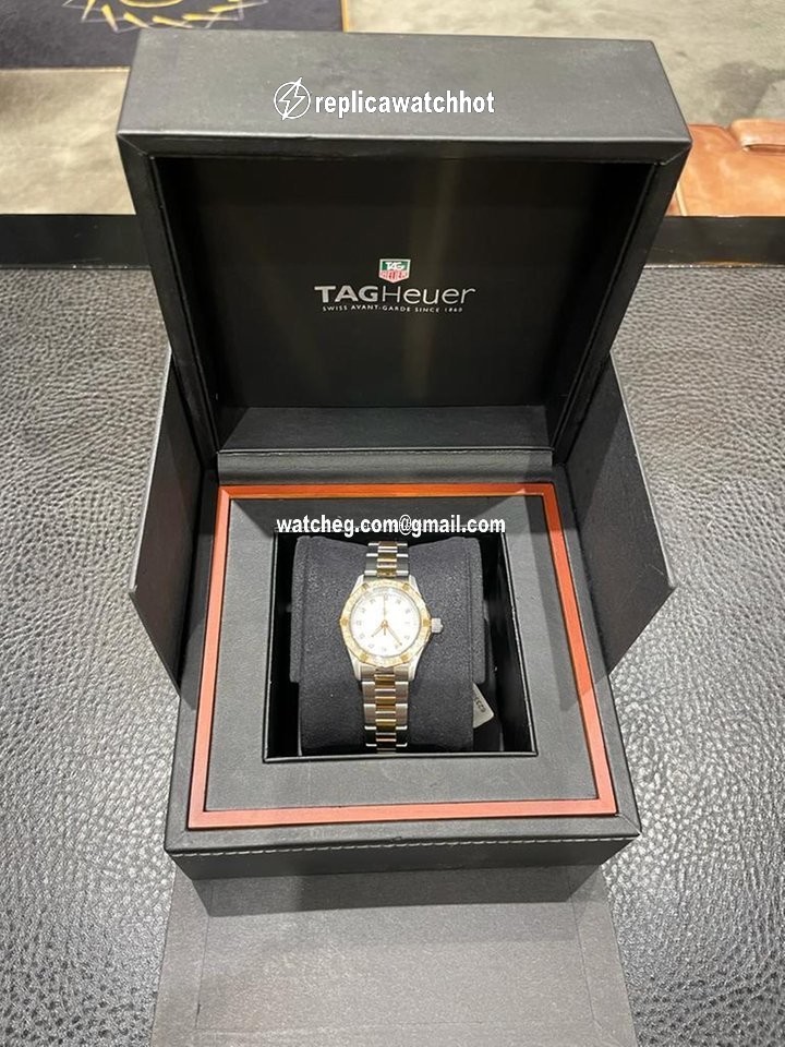TAG Heuer Aquaracer Lady Womens watch Quartz Gold Steel WAP1452.BD0837 4