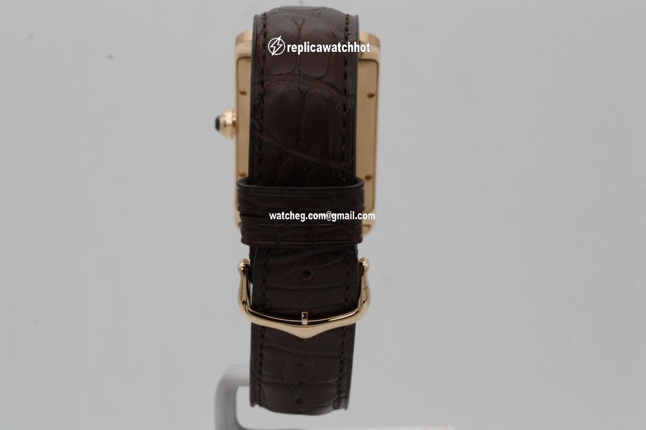 Cartier Tank Americaine Mens watch Unisex Automatic Rose gold 2505 4