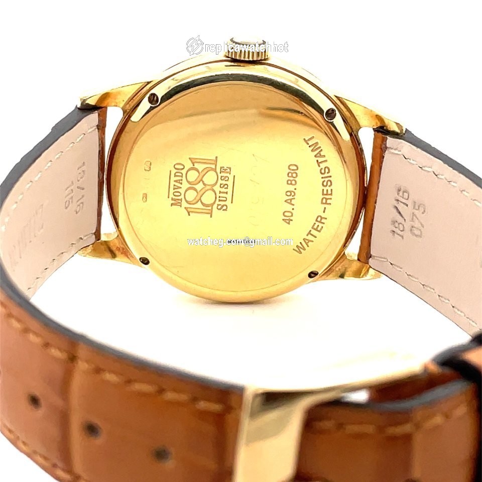 Movado 1881 Automatic Mens watch Unisex Automatic Yellow gold Movado 40.A9.880 4