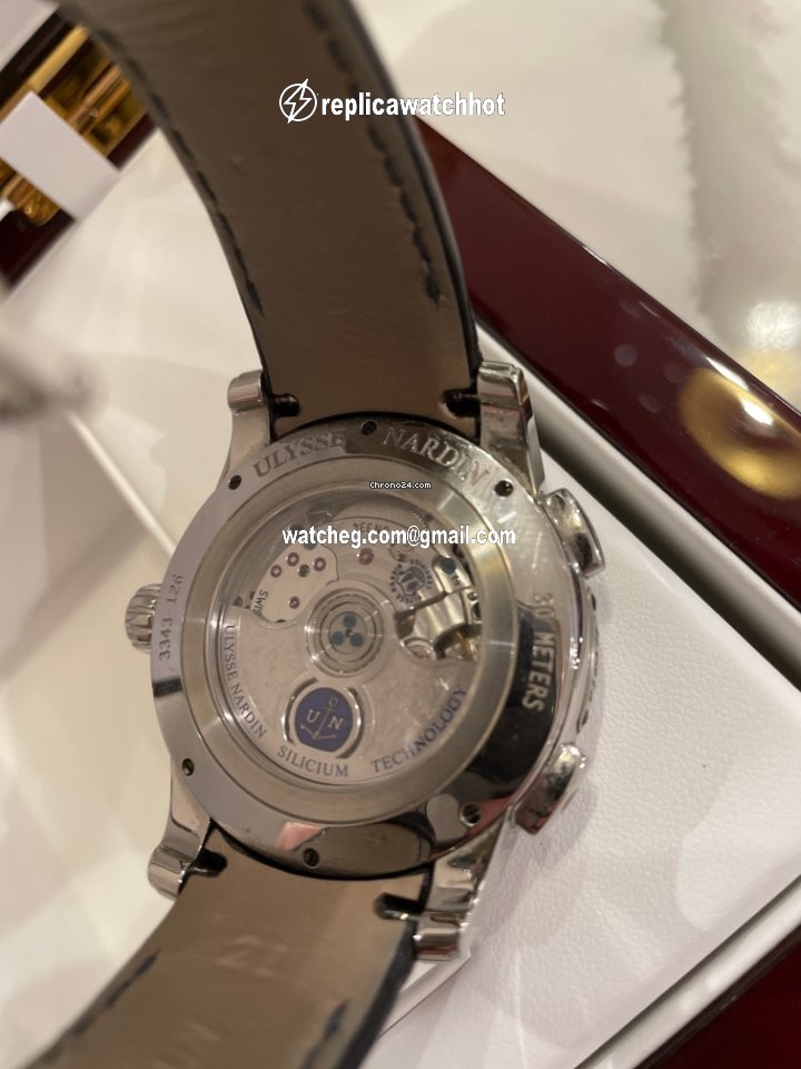Ulysse Nardin Dual Time Mens watch Unisex Automatic Steel 3343-126LE 93 4