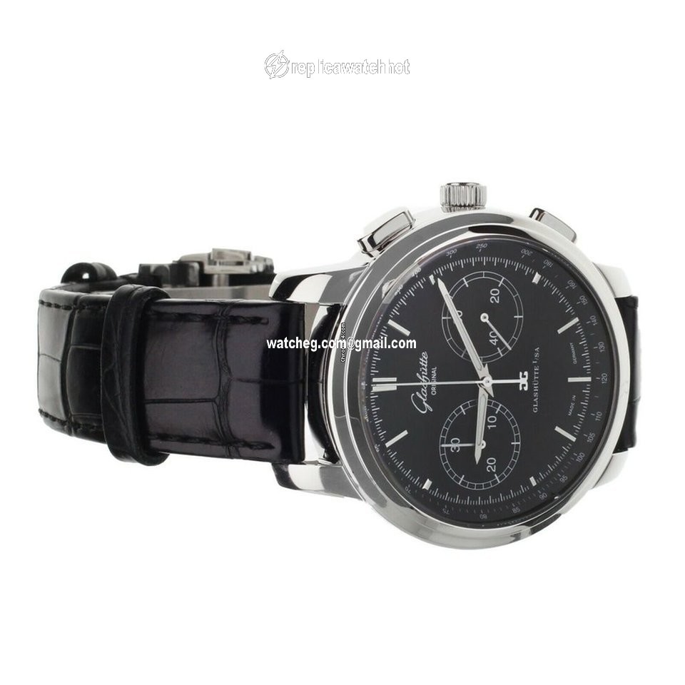 Glashtte Original Senator Chronograph XL Mens watch Unisex Automatic Steel 39-34-20-42-04 4