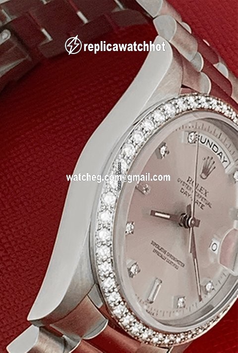 Rolex Day-Date 36 Mens watch Unisex White gold Automatic 18249 4