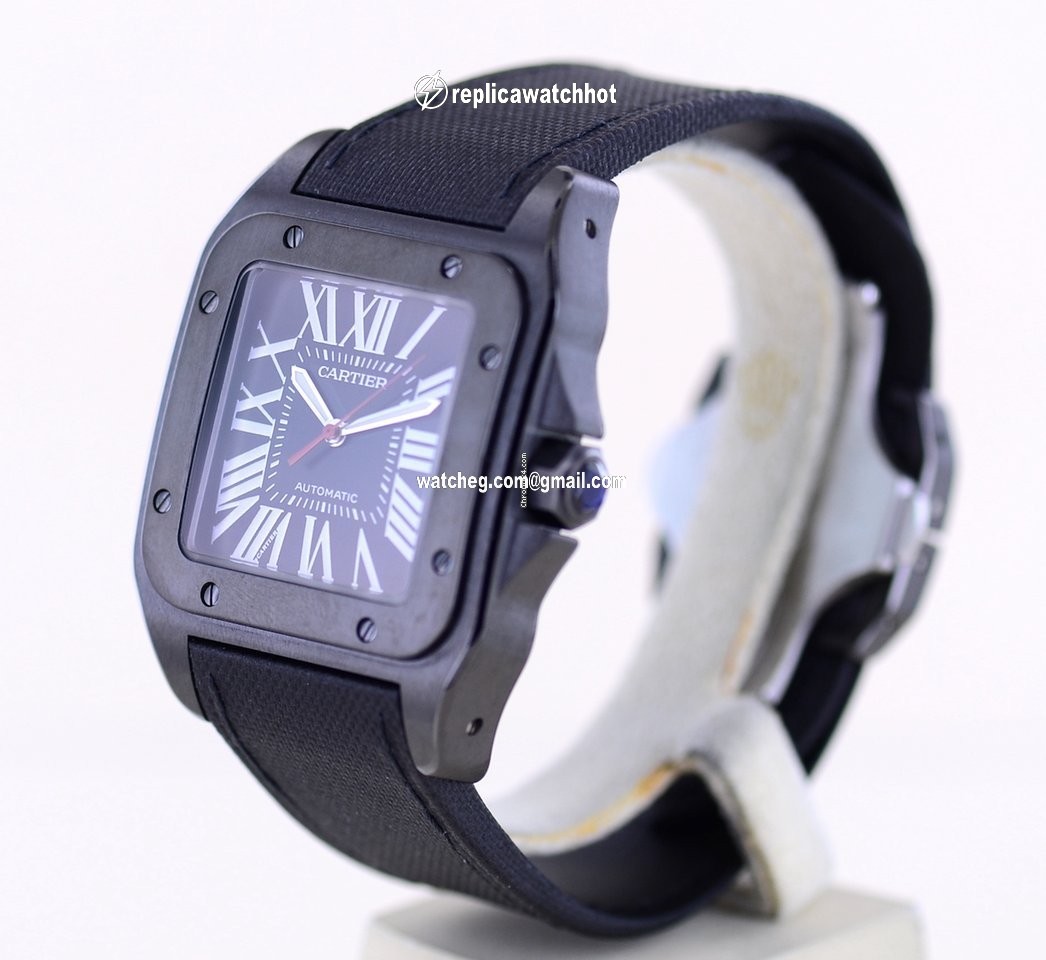 Cartier Santos 100 Mens watch Unisex Automatic Steel 3774  WSSA0006 4