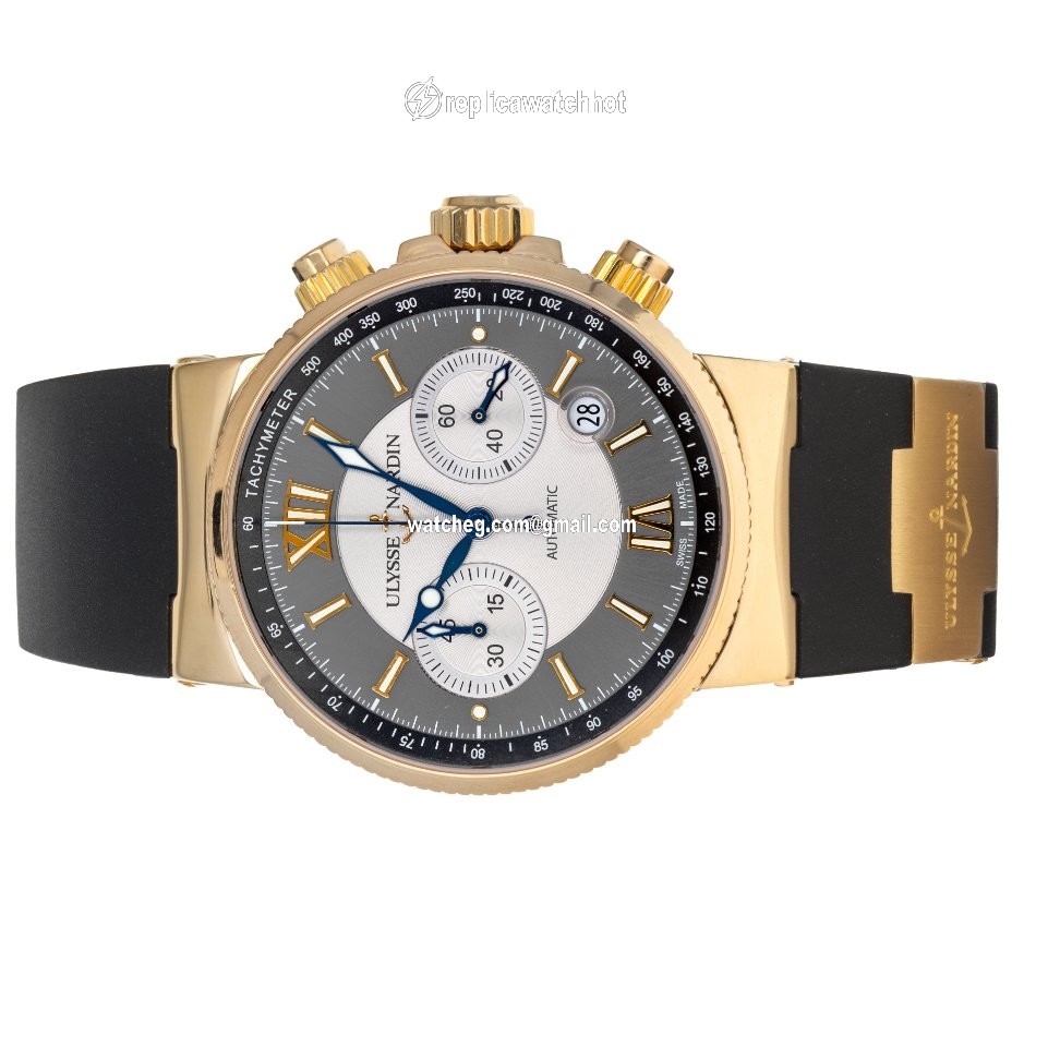 Ulysse Nardin Marine Chronograph Mens watch Unisex Automatic Rose gold 356-66 4