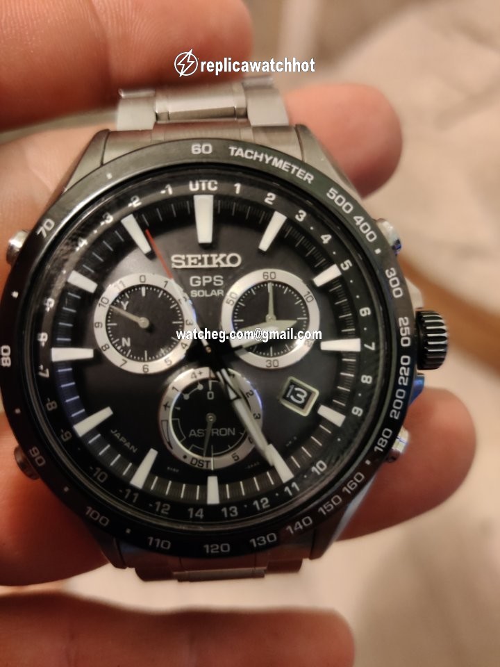 Seiko Astron GPS Solar Chronograph Mens watch Unisex Automatic Steel SSE011J1 4