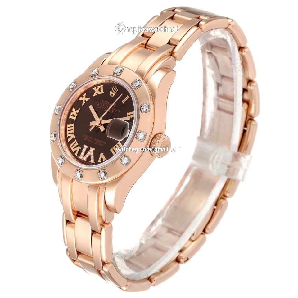 Rolex Lady-Datejust Pearlmaster Womens watch Rose gold Automatic 80315 4