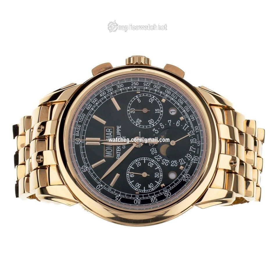 Patek Philippe Perpetual Calendar Chronograph Mens watch Unisex Manual winding Rose gold 5270 1R 4