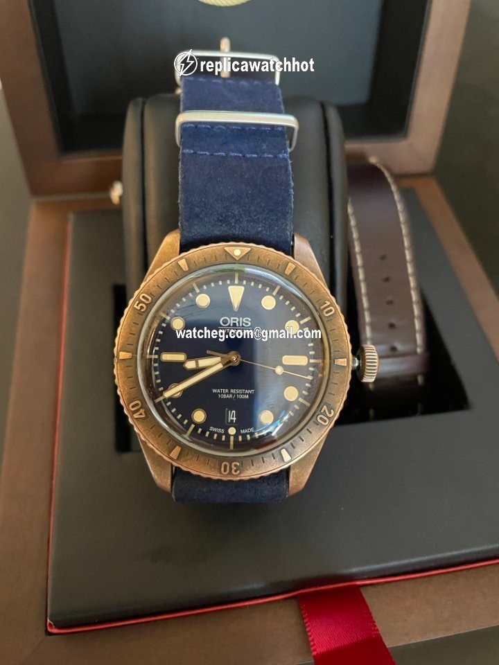 Oris Carl Brashear Mens watch Unisex Automatic Bronze 01 733 7720 3185-Set LS 4