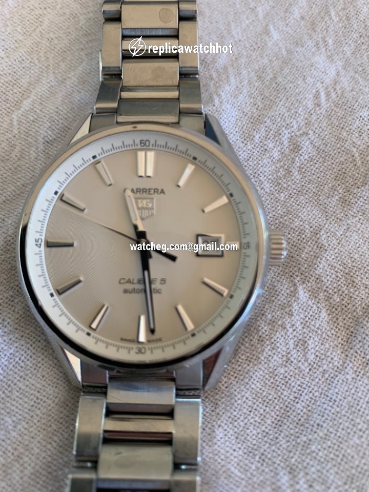 TAG Heuer Carrera Calibre 5 Mens watch Unisex Automatic Steel WAR211B-4 4