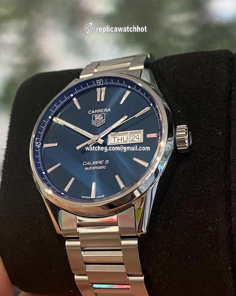 TAG Heuer Carrera Calibre 5 Mens watch Unisex Automatic Steel WAR201E.BA0723 4