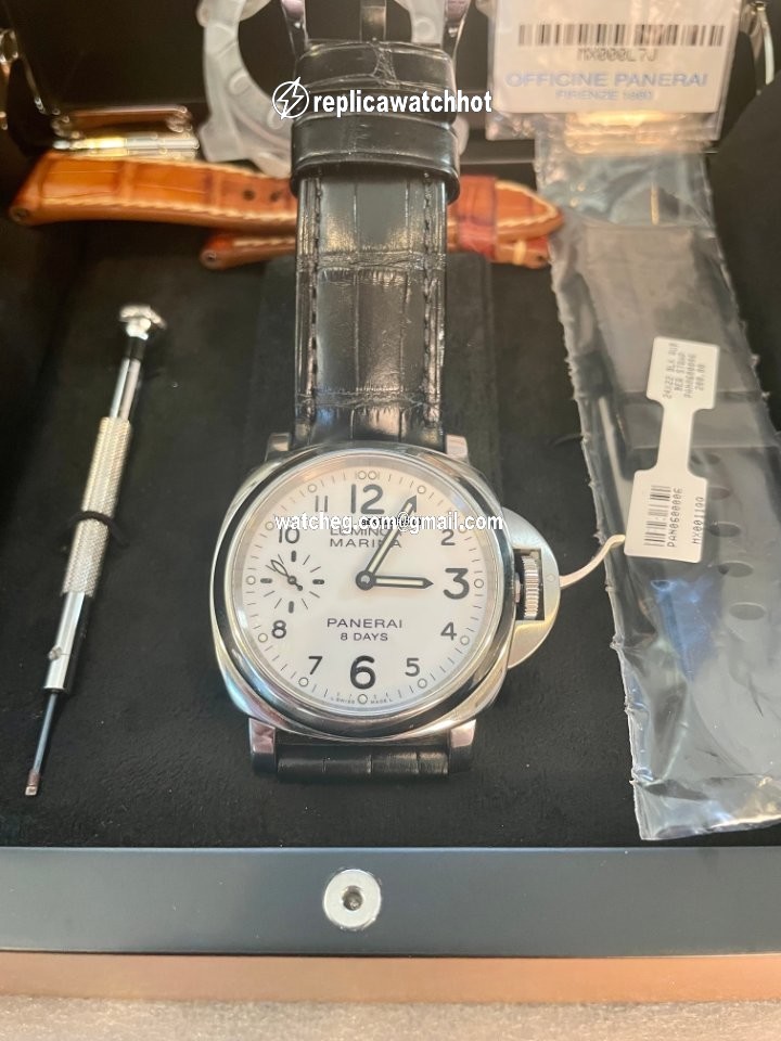 Panerai Luminor Marina 8 Days Mens watch Unisex Manual winding Steel PAM 00563 4