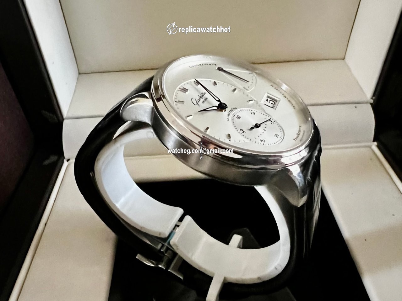 Glashtte Original PanoReserve Mens watch Unisex Manual winding Steel 1-65-01-22-12-04 4