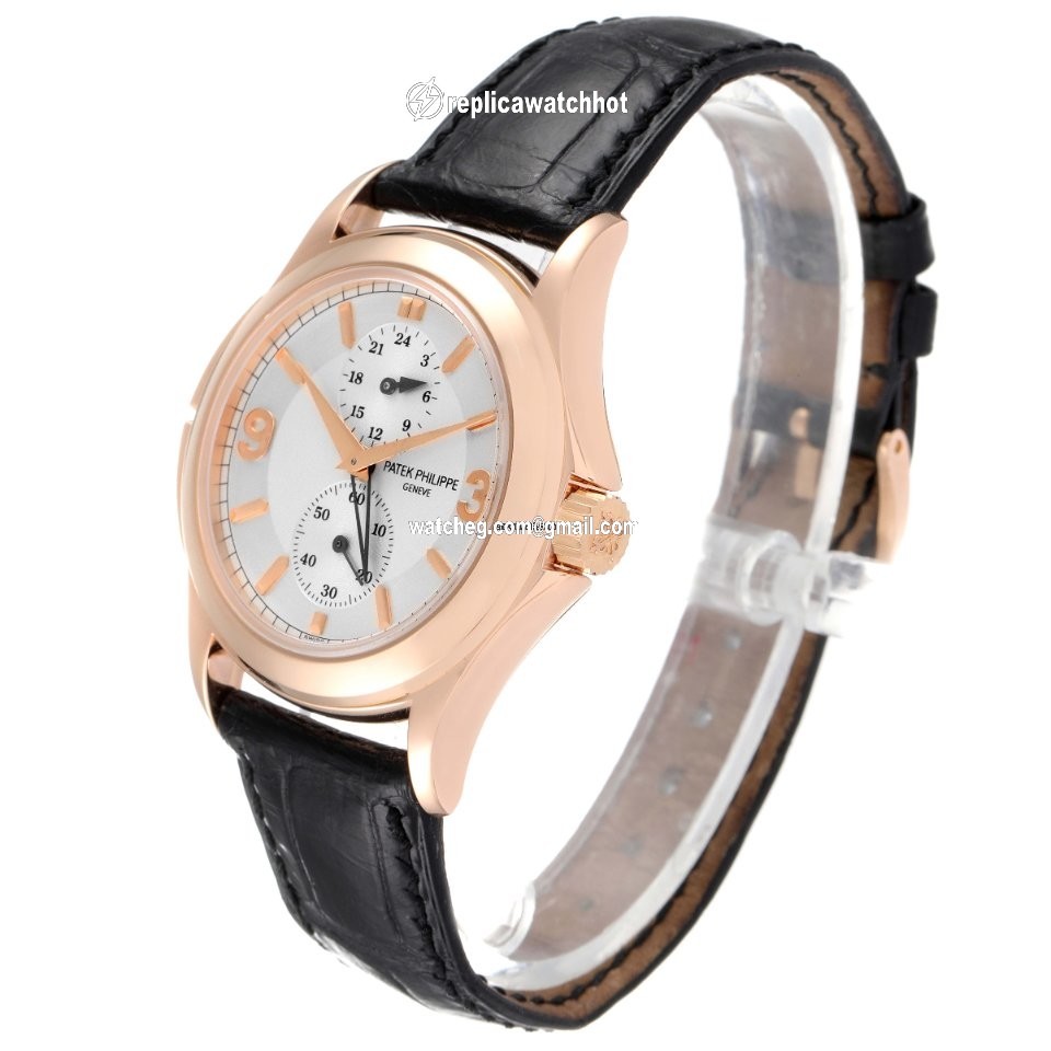 Patek Philippe Travel Time Mens watch Unisex Manual winding Rose gold 5134R 4