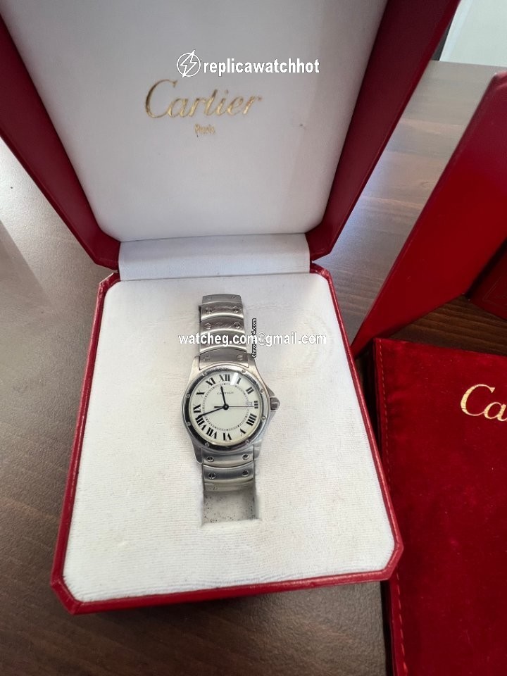 Cartier Santos Mens watch Unisex Quartz Steel 1561.1 4