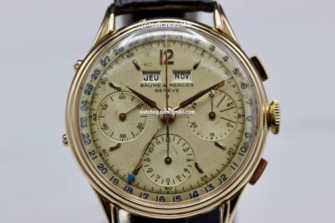 Baume & Mercier Mens watch Unisex Manual winding Yellow gold 128958 4