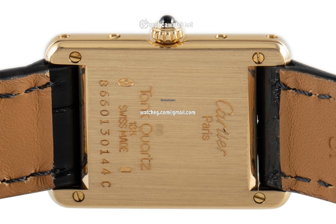 Cartier Tank Womens watch Quartz Yellow gold 8660 4