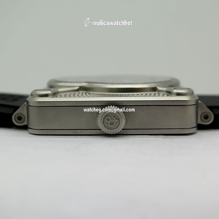 Bell & Ross BR 01 Mens watch Unisex Manual winding Steel BR01-SKULL-SK-ST 4