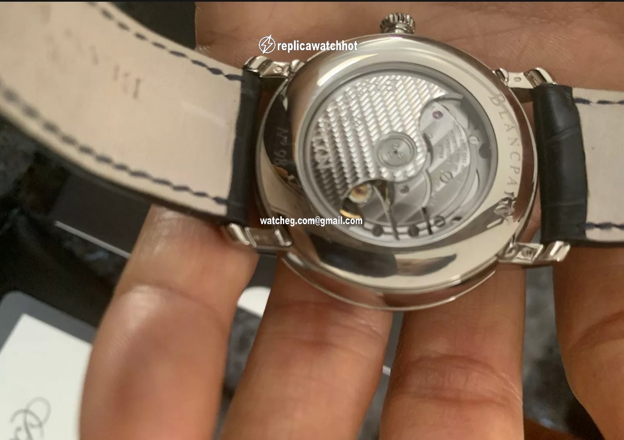 Blancpain Villeret Quantieme Complet Mens watch Unisex Automatic White gold 6654-1529-55b 4