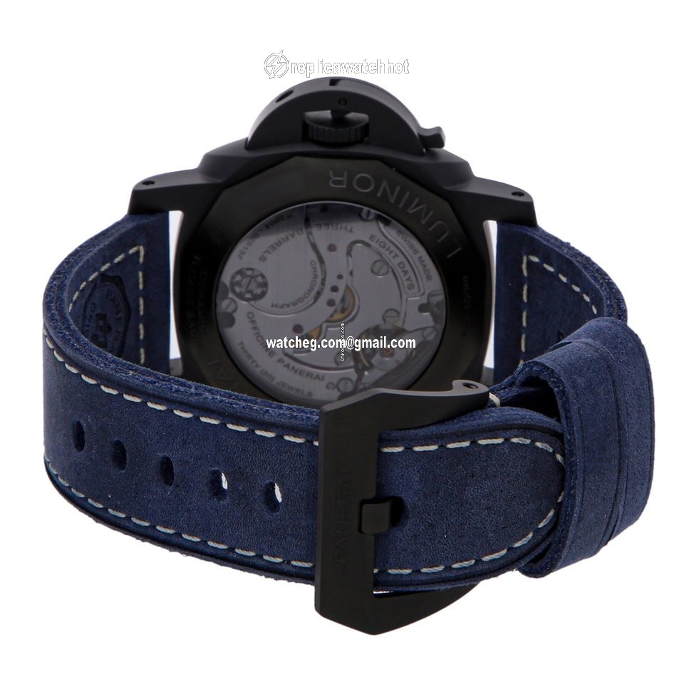 Panerai Luminor 1950 8 Days Chrono Monopulsante GMT Mens watch Unisex Automatic Ceramic PAM01135 4
