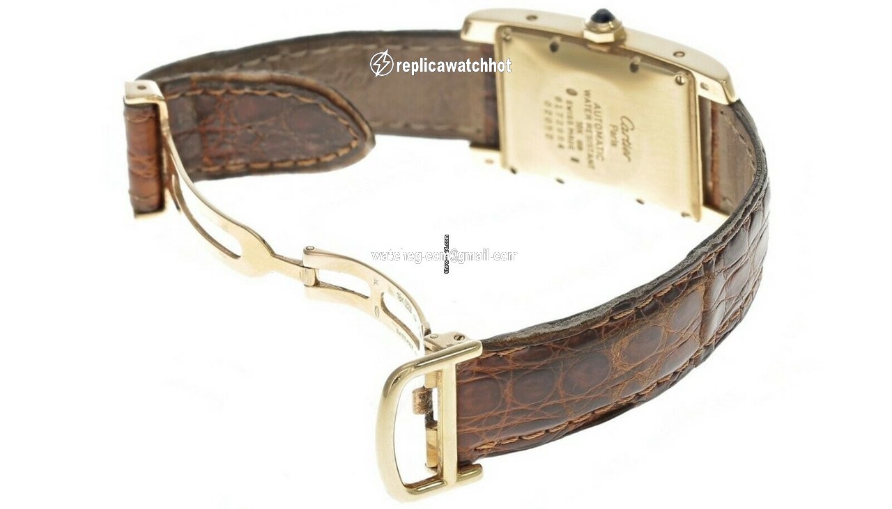 Cartier Tank Americaine Automatic Yellow gold 02052 4