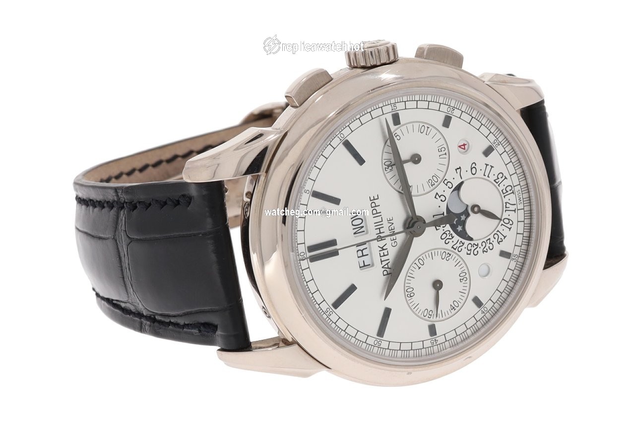 Patek Philippe Perpetual Calendar Chronograph Mens watch Unisex Manual winding White gold 5270G-001 4