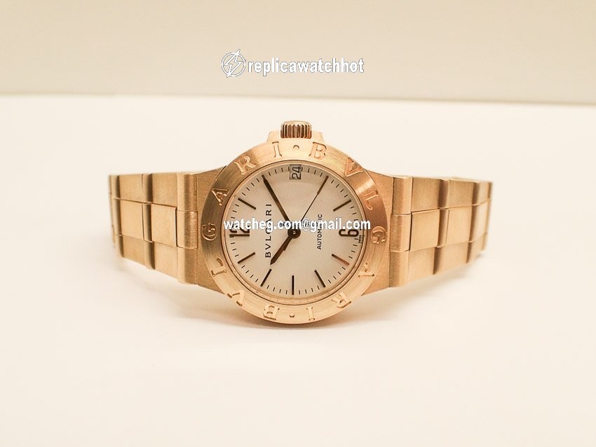 Bulgari Diagono Womens watch Automatic Yellow gold LCV 29 G 4