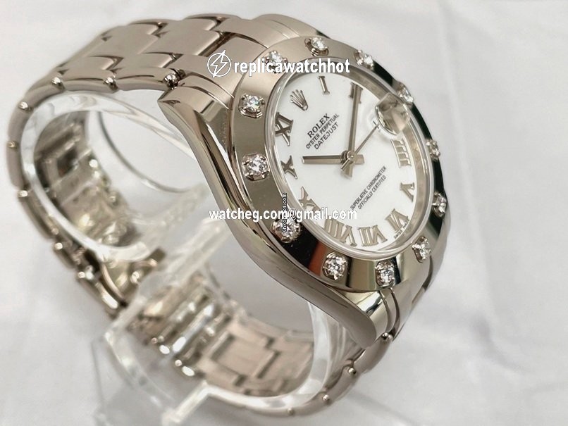 Rolex Lady-Datejust Pearlmaster Womens watch White gold Automatic 81319 4