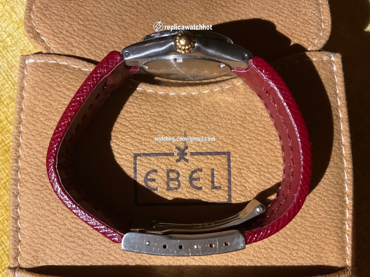 Ebel Sportwave Womens watch Quartz Gold Steel 6087621 4