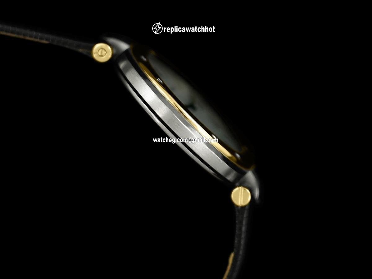 Cartier Santos Mens watch Unisex Quartz Gold Steel 8499ST 4