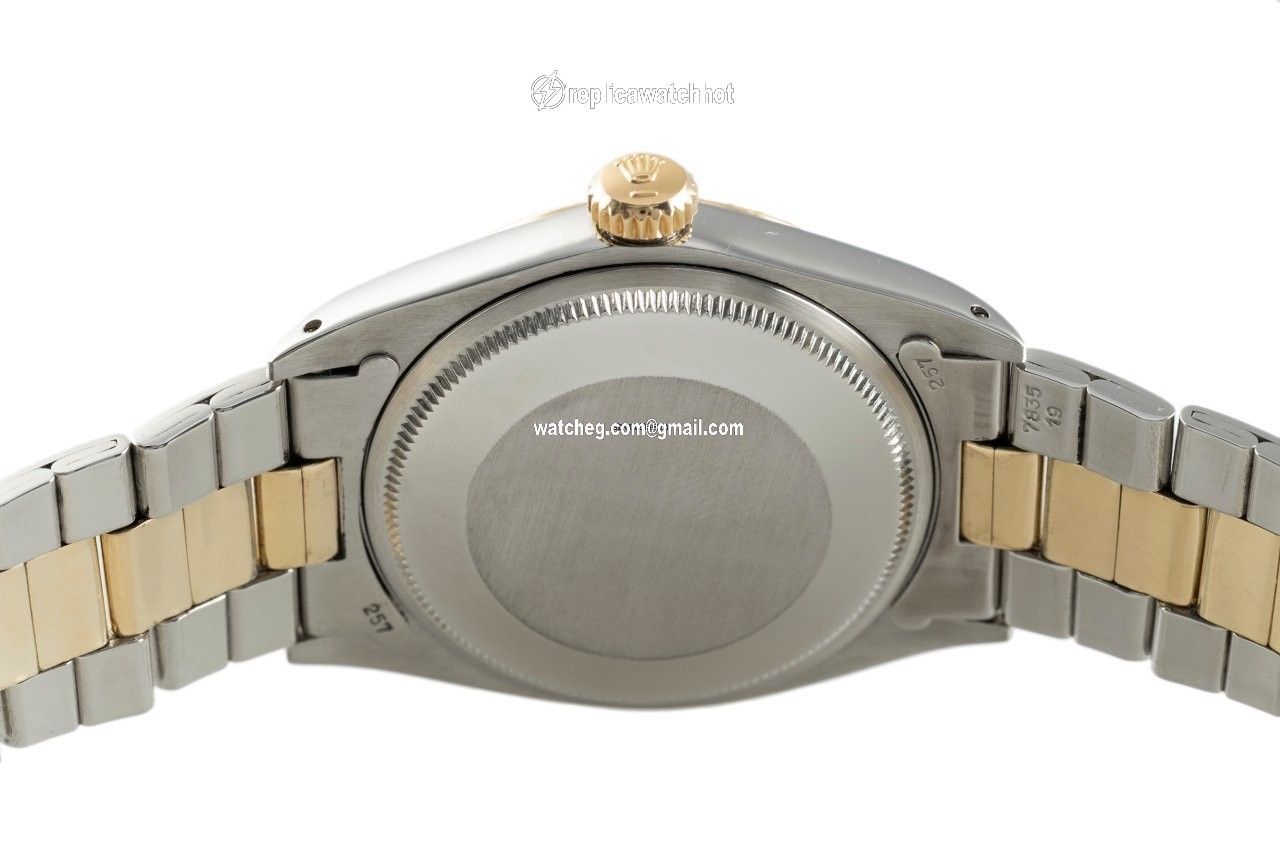 Rolex Oyster Perpetual Date Mens watch Unisex Gold Steel Automatic 1505 4