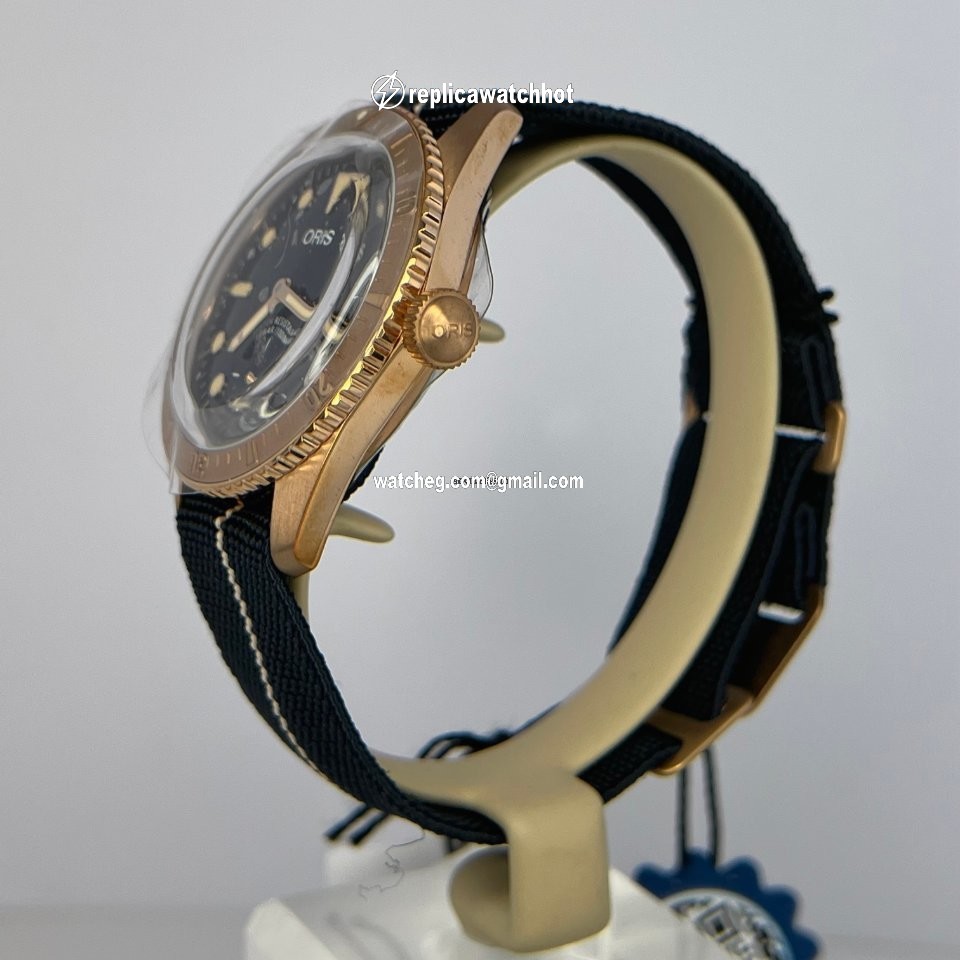 Oris Carl Brashear Mens watch Unisex Automatic Bronze 01 401 7764 3185-Set 4