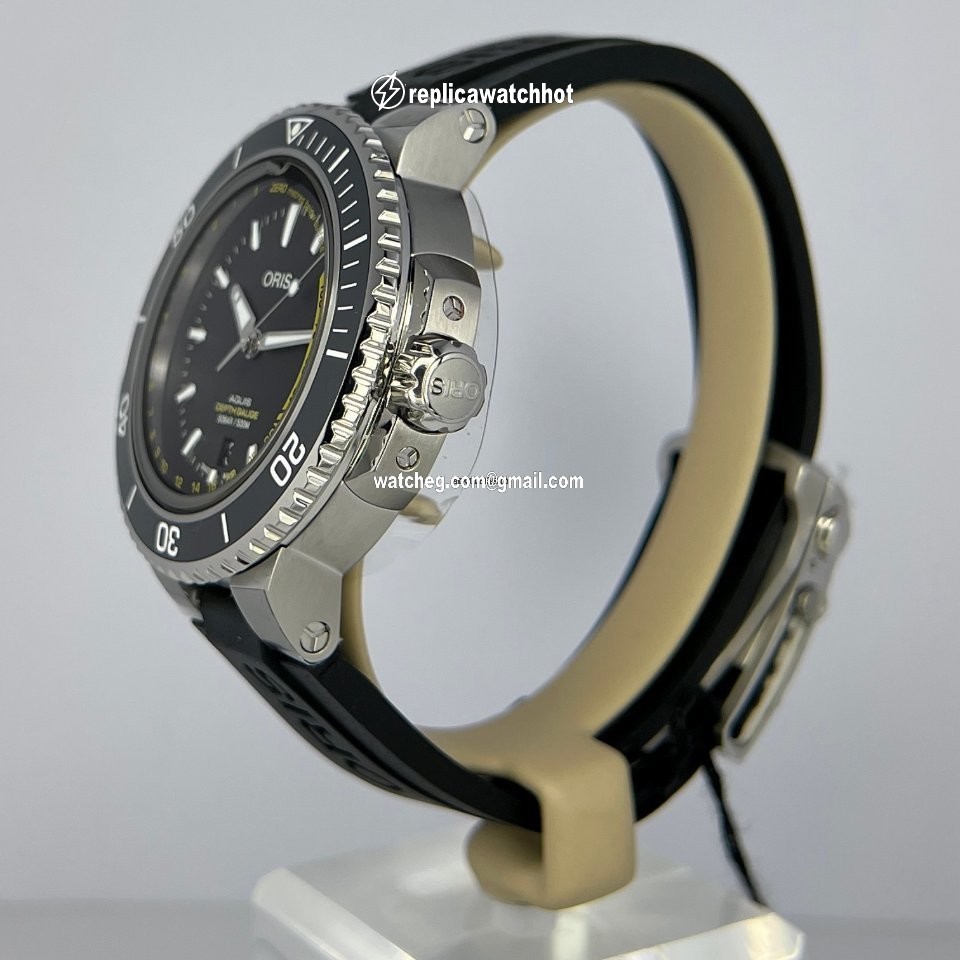 Oris Aquis Depth Gauge Mens watch Unisex Automatic Steel 01 733 7755 4154-Set RS 4