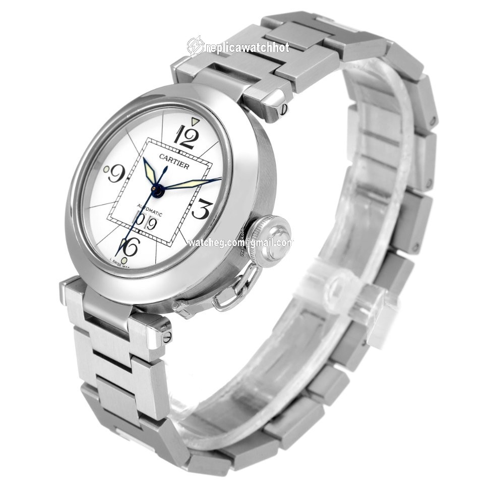 Cartier Pasha C Mens watch Unisex Automatic Steel W31055M7 4