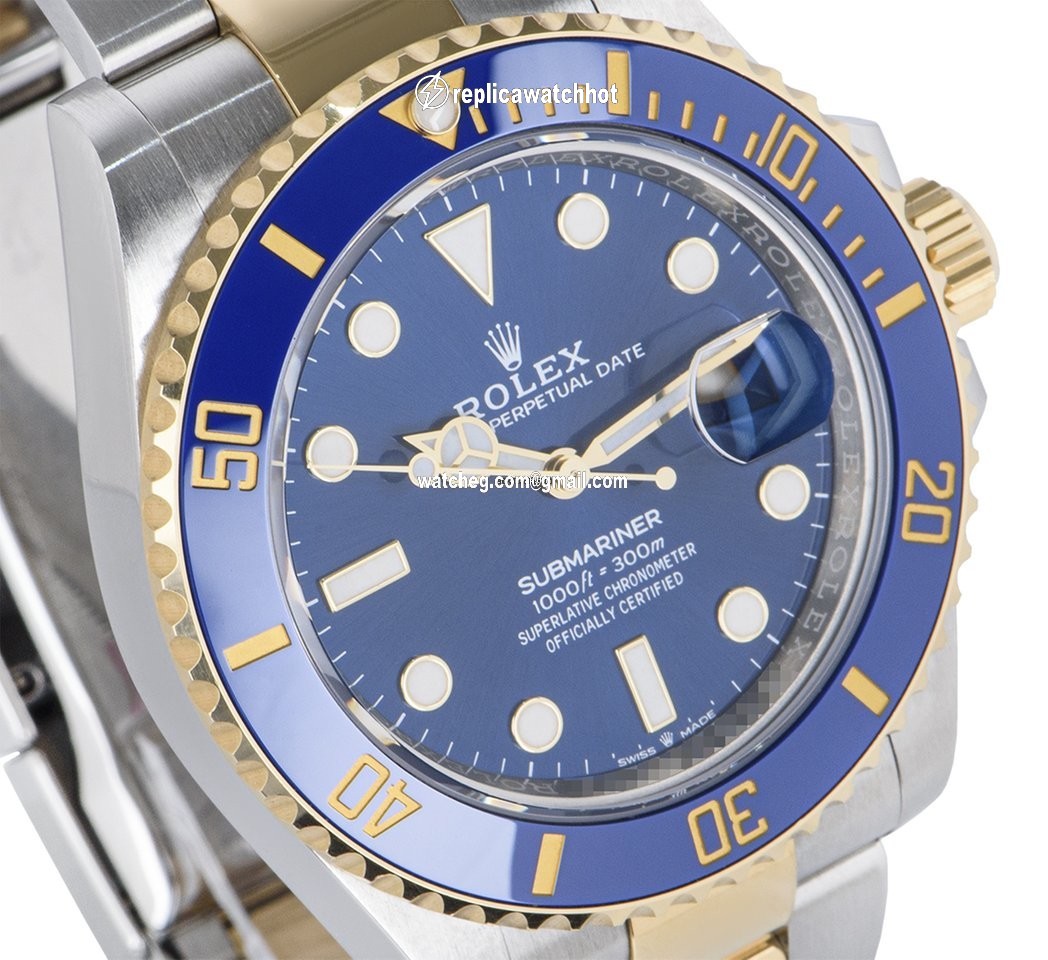 Rolex Submariner Date Mens watch Unisex Gold Steel Automatic 126613LB 4