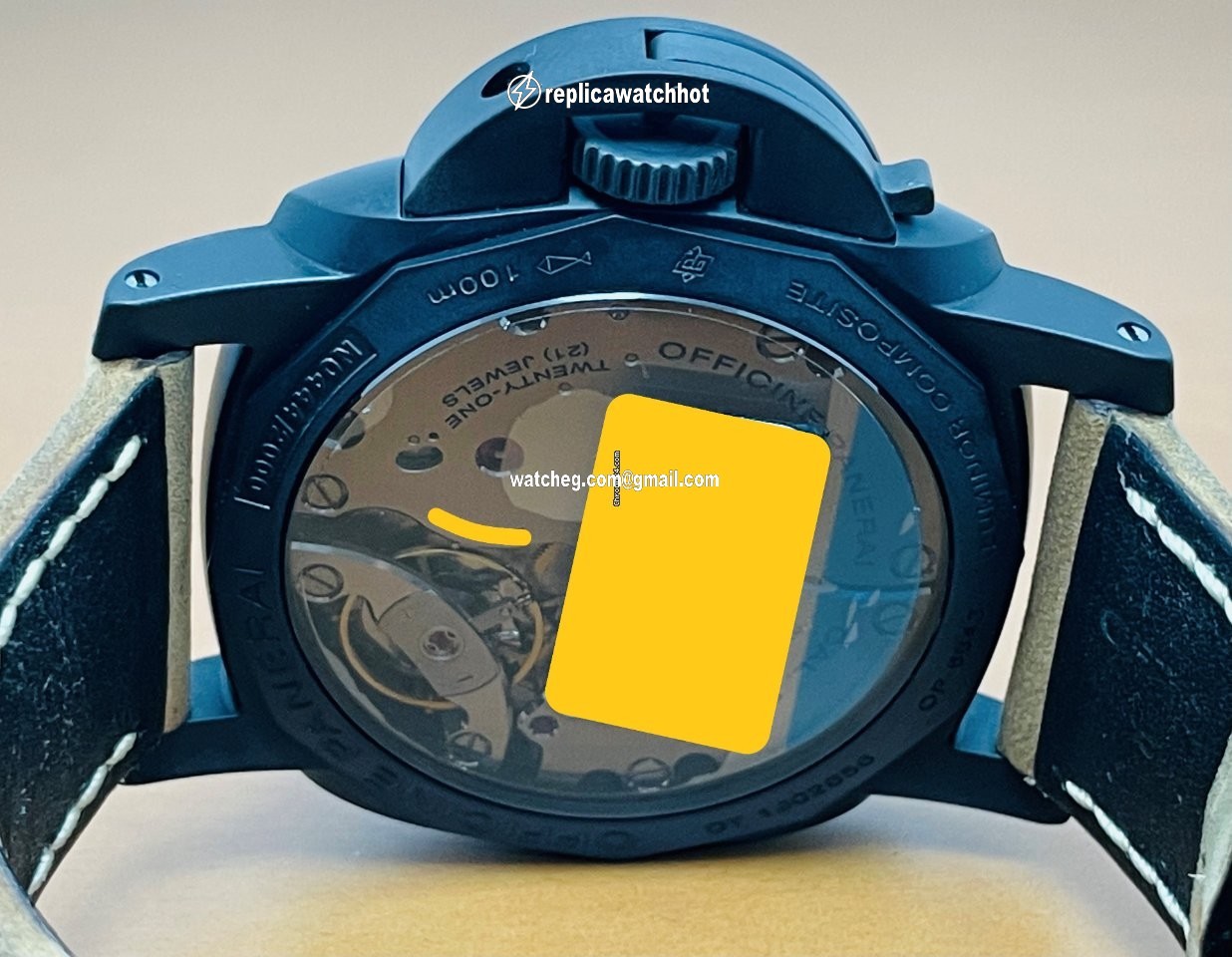 Panerai Special Editions Mens watch Unisex Manual winding Ceramic PAM 00375 4